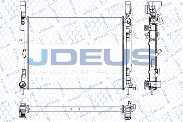 RA0231060 JDEUS Радиатор, охлаждение двигателя