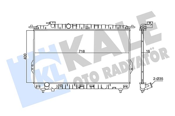 347810 KALE OTO RADYATÖR Радиатор, охлаждение двигателя