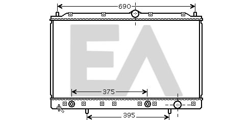 31R51086 EACLIMA Радиатор, охлаждение двигателя