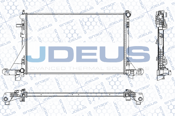 RA0231110 JDEUS Радиатор, охлаждение двигателя