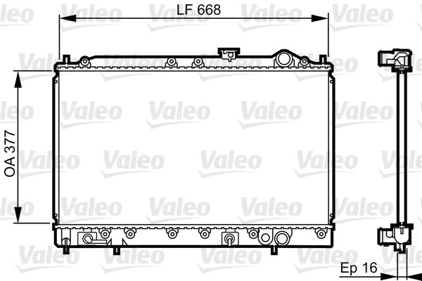 731642 VALEO Радиатор, охлаждение двигателя