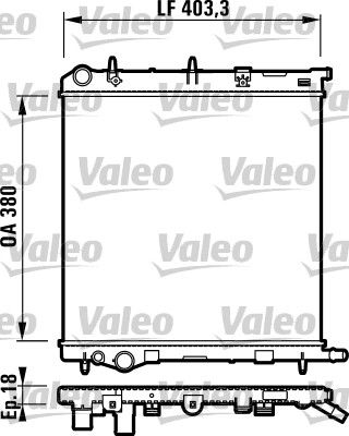 732831 VALEO Радиатор, охлаждение двигателя