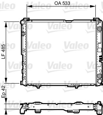 732591 VALEO Радиатор, охлаждение двигателя