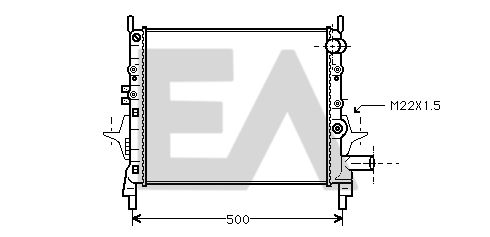 31R60108 EACLIMA Радиатор, охлаждение двигателя