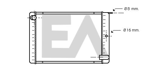 31R78007 EACLIMA Радиатор, охлаждение двигателя