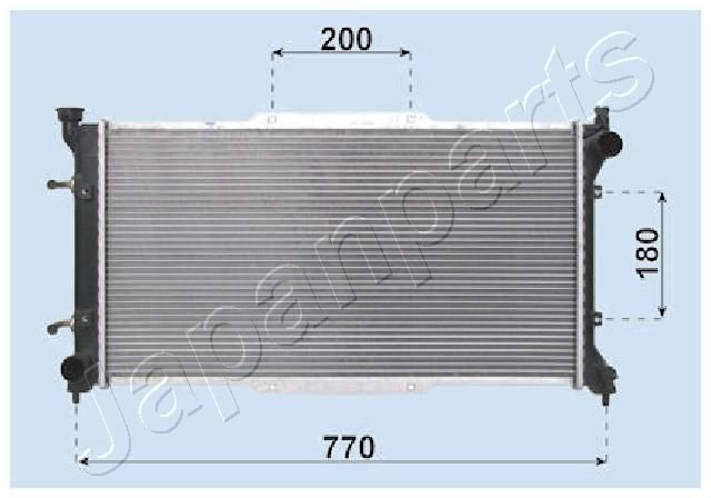 RDA243001 JAPANPARTS Радиатор, охлаждение двигателя