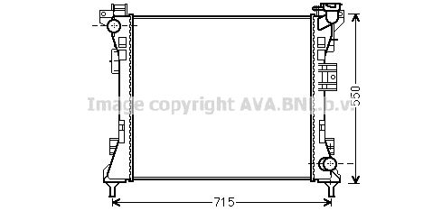 CR2104 AVA QUALITY COOLING Радиатор, охлаждение двигателя