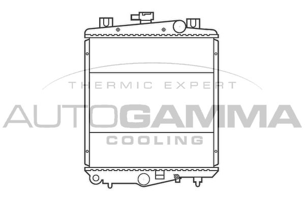 100139 AUTOGAMMA Радиатор, охлаждение двигателя