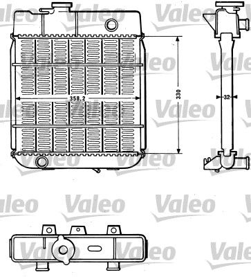 810880 VALEO Радиатор, охлаждение двигателя