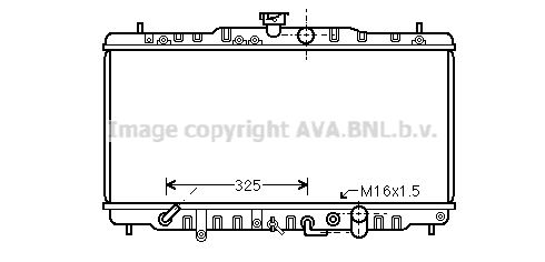 HDA2063 AVA QUALITY COOLING Радиатор, охлаждение двигателя