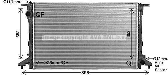 AI2441 PRASCO Радиатор, охлаждение двигателя