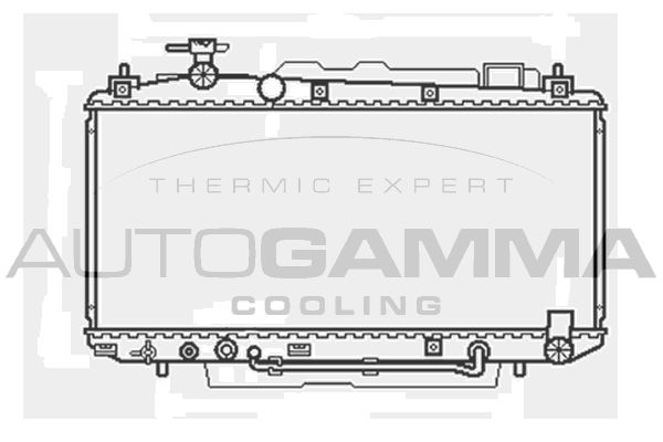 103371 AUTOGAMMA Радиатор, охлаждение двигателя