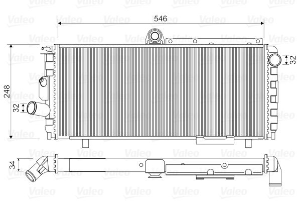 810948 VALEO Радиатор, охлаждение двигателя