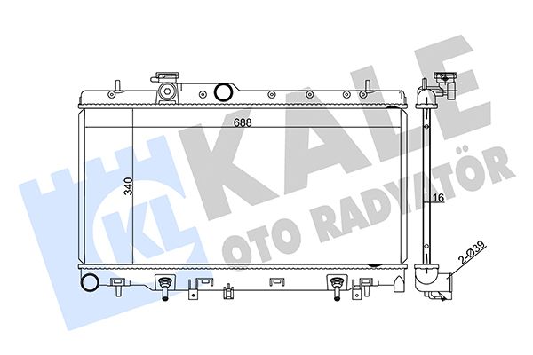 371500 KALE OTO RADYATÖR Радиатор, охлаждение двигателя