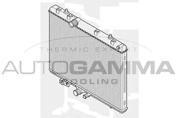 105157 AUTOGAMMA Радиатор, охлаждение двигателя