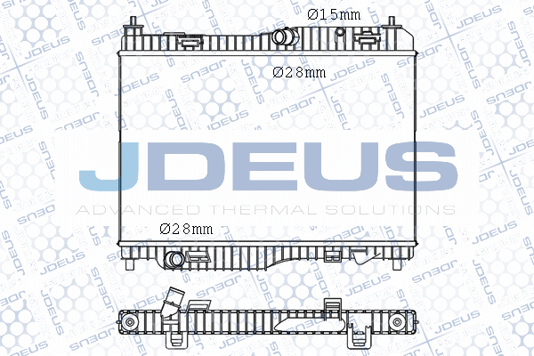 M012069A JDEUS Радиатор, охлаждение двигателя