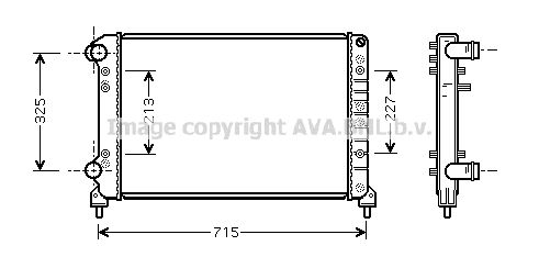 FTA2262 AVA QUALITY COOLING Радиатор, охлаждение двигателя