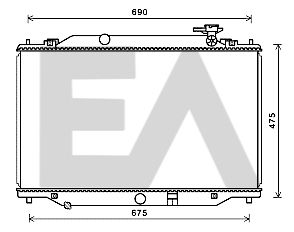 31R52118 EACLIMA Радиатор, охлаждение двигателя