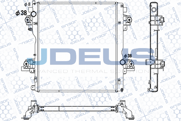 028M80 JDEUS Радиатор, охлаждение двигателя