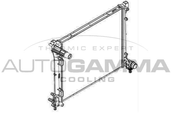 107099 AUTOGAMMA Радиатор, охлаждение двигателя