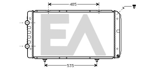 31R55111 EACLIMA Радиатор, охлаждение двигателя