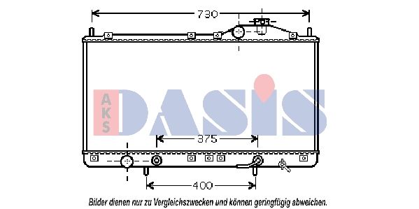 510044N AKS DASIS Радиатор, охлаждение двигателя