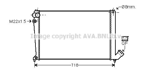 CNA2105 AVA QUALITY COOLING Радиатор, охлаждение двигателя