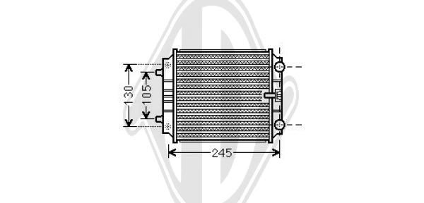 DCM3828 DIEDERICHS Радиатор, охлаждение двигателя