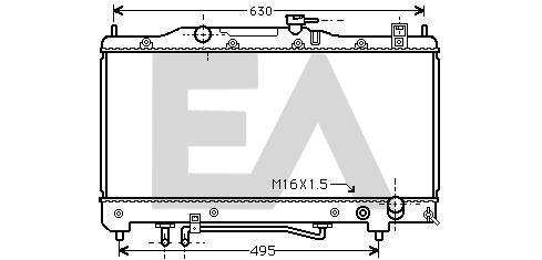 31R71297 EACLIMA Радиатор, охлаждение двигателя