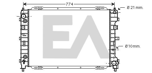 31R22080 EACLIMA Радиатор, охлаждение двигателя