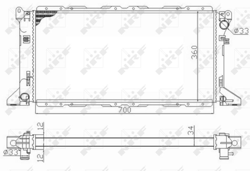 59013 NRF Радиатор, охлаждение двигателя