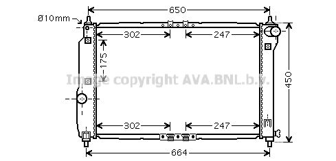 DWA2067 AVA QUALITY COOLING Радиатор, охлаждение двигателя