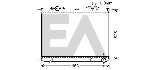 31R36016 EACLIMA Радиатор, охлаждение двигателя