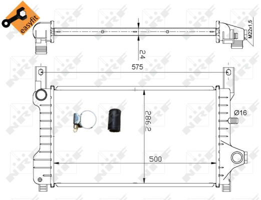 WG1722469 WILMINK GROUP Радиатор, охлаждение двигателя