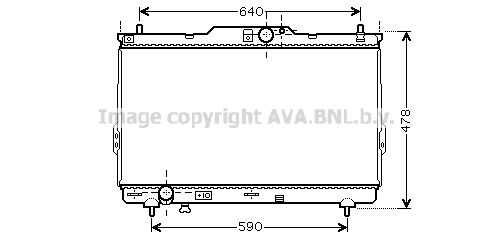 HY2113 AVA QUALITY COOLING Радиатор, охлаждение двигателя