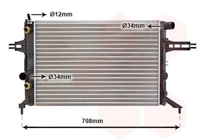 37002256 VAN WEZEL Радиатор, охлаждение двигателя