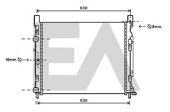 31R60154 EACLIMA Радиатор, охлаждение двигателя