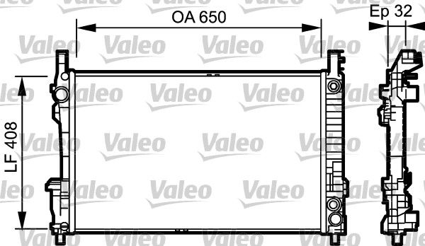 734379 VALEO Радиатор, охлаждение двигателя