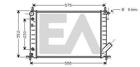 31R22063 EACLIMA Радиатор, охлаждение двигателя