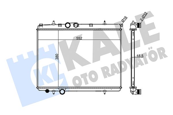 224700 KALE OTO RADYATÖR Радиатор, охлаждение двигателя