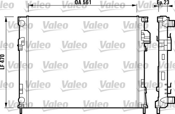 732853 VALEO Радиатор, охлаждение двигателя