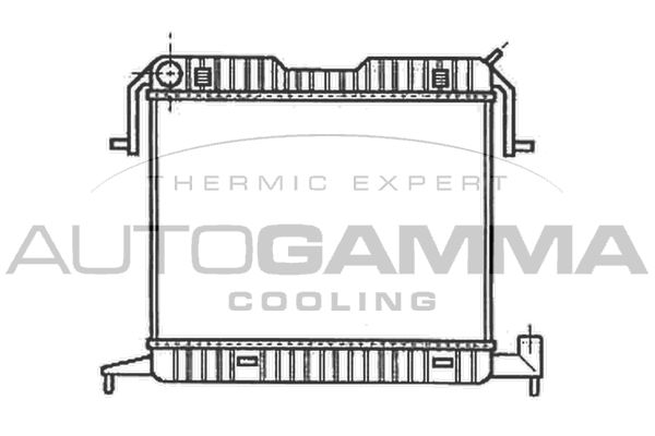 102235 AUTOGAMMA Радиатор, охлаждение двигателя