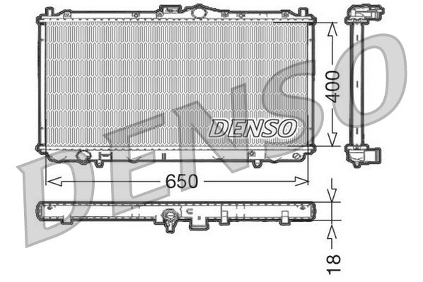 DRM45010 DENSO Радиатор, охлаждение двигателя