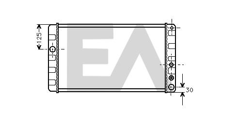 31R78009 EACLIMA Радиатор, охлаждение двигателя