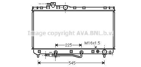 TOA2184 AVA QUALITY COOLING Радиатор, охлаждение двигателя