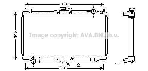 MZ2138 AVA QUALITY COOLING Радиатор, охлаждение двигателя