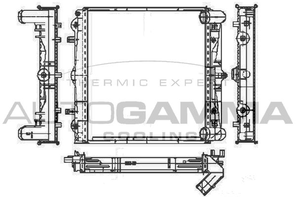 104113 AUTOGAMMA Радиатор, охлаждение двигателя