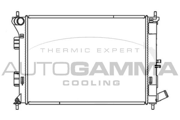 107331 AUTOGAMMA Радиатор, охлаждение двигателя