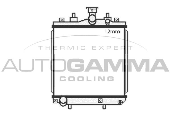 107948 AUTOGAMMA Радиатор, охлаждение двигателя