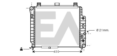 31R50143 EACLIMA Радиатор, охлаждение двигателя